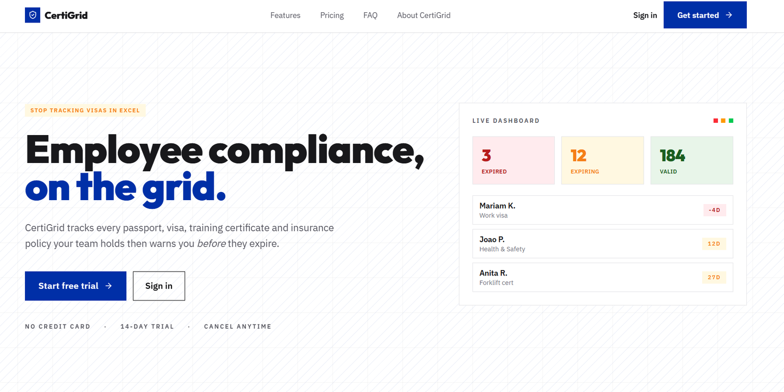 CertiGrid Online slide 1